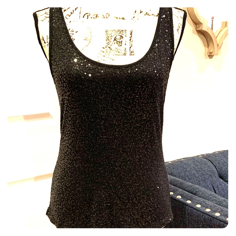 NY & Co Shimmery Sequins Tank Top